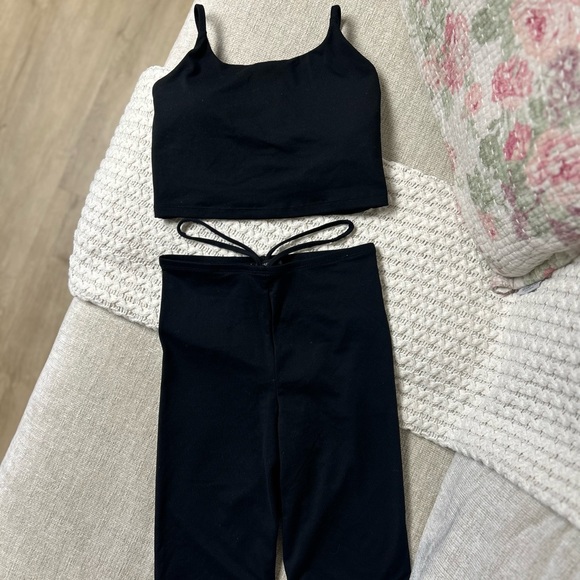 Other - Black Sports Bra And Biker Shorts Set